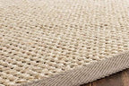 Safavieh Natural Fiber Collection Accent Rug - 2' x 3', Marble & Khaki, Border Sisal Design, Easy Care, Ideal for High Traffic Areas in Entryway, Living Room, Bedroom (NF143E) (Pack of 2)