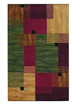 Mohawk Home Alliance Modern Geometric 7' 6" x 10' Area Rug - Red - Perfect for Living Room, Dining Room, Office - size: 7' x 10' (Rectangular)