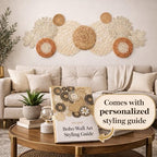 11-Piece (Vivid) Boho Wall Basket Decor – Handmade Woven Wall Baskets, Bohemian Farmhouse Wall Art, Rustic Hanging Basket Set for Living Room, Bedroom & Kitchen summer decoration - style: vivid