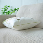 vctops Farmhouse Pampas Grass Cotton Tufted Throw Pillow Cover Boho Embroidery Pillowcase Soft Square Cushion Case for Sofa Couch Bed Chair (Light Pink,18"x18") - color: Light Pink
