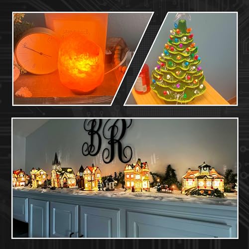 Dimmable Himalayan Salt Lamp Bulbs 15W-40W AC120V 400lm 2700K Warm White S6 C7 T20 4W E12 Mini Candelabra Base for Salt Rock Lamps & Baskets Night Light Decorative String Light Christmas, 8 Pack - color: 2700k Warm White, size: 4 Watt-Dimmable-8 Pack