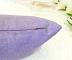 Aiking Home Woven Fine Faux Linen Throw Pillow Cover, Size 18"x18", Lavender - color: Lavender, size: 18" x 18" (Pack of 1)