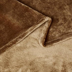 Amazon Basics Soft Fleece Throw Blanket, Very Cozy Blanket for Couch & Sofa, Warm, 50 x 60 Inches, Brown - color: Brown, size: 50 x 60 inches
