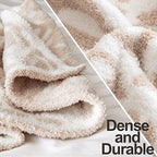 MH MYLUNE HOME Large Soft Micro Plush Leopard Blanket (71x78 inches, Khaki) Warm Reversible Cheetah Blanket Leopard Pattern Throw for Couch Bed Sofa - color: Leopard Khaki, size: 71"x78" - 550 GSM