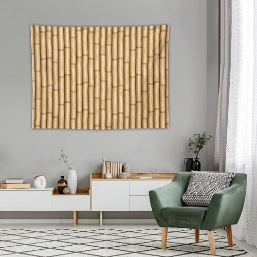 HZOHNAGO Bamboo Tapestry Retro Brown Bamboo Pattern Printed Wall Tapestry Painting Wall Hanging for Bedroom Living Room Dorm 40" W x 30" H - color: Bamboo-2, size: 40"L x 30"W