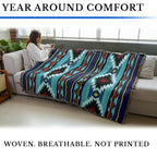 Pure Country Weavers Balpinar Blanket - Southwest Native American Inspired - Gift Tapestry Throw Woven from Cotton - Made in the USA (72x54) - color: Balpinar, size: Large