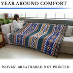 Pure Country Weavers Sunset - Western Tapestry Throw Blanket Woven from Cotton - Made in The USA (72x54) - color: Sunset