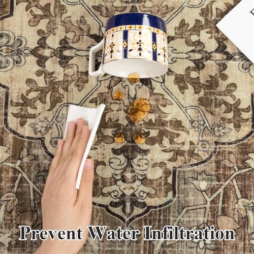 Pauwer Boho Hallway Runner Rug 2x6 Washable Entryway Area Rugs Non Slip Farmhouse Vintage Floor Mat Carpet Runner for Hallways Laundry Room Kitchen Bathroom Bedroom - color: Green and Brown, size: 2' x 6' (Runner)