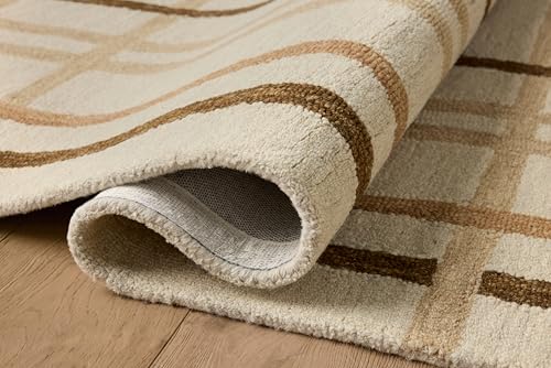Loloi Magnolia Home by Joanna Gaines Waylon Collection WAY-01 Natural/Bark 7'-9" x 9'-9" Area Rug - color: Natural / Bark, size: 7'9" x 9'9" (Rectangular)