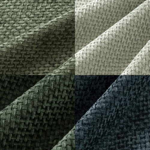 MIULEE Pack of 4 Couch Throw Pillow Covers 18x18 Inch Green Forest Soft Decorative Chenille Pillow Covers Farmhouse Accent Cushion Covers for Boho Home Decor Spring Sofa Bedroom Living Room - color: Green Forest, size: 18" x 18" (Pack of 4)