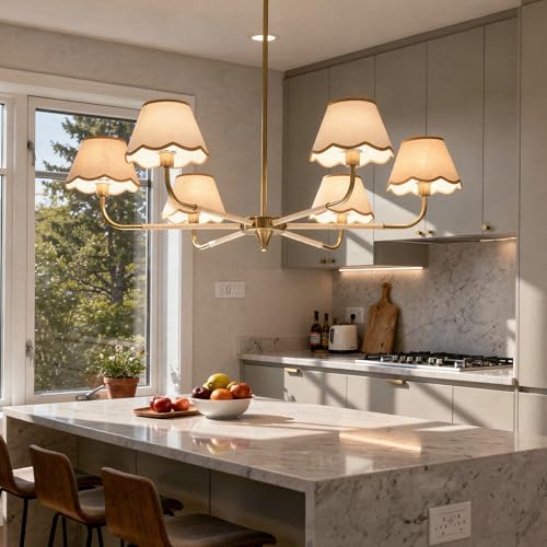 39" Boho Rattan Chandelier, 6-Light Rattan Pendant Light, Handwoven Natural Rattan, Rustic Industrial Adjustable Rattan Fixture for Dining Room, Kitchen Island & Living Room, E12 Socket - color: Hooked Arm Design