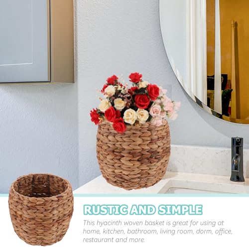 Healeved 10inch Seagrass Plant Basket Indoor Planter Basket Sundries Storage Woven Seagrass Wicker Planter Flower Pot