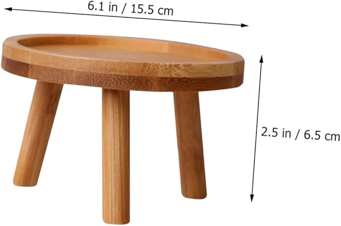 Happyyami Boho Room Decor Wooden Planter Stand for Home Flower Pot Holder Vase Display St