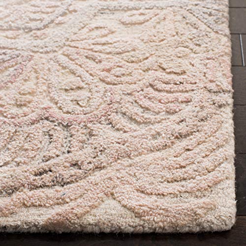 SAFAVIEH Marquee Collection Runner Rug - 2'3" x 6', Beige & Ivory, Handmade Mandala Medallion Wool, Ideal for High Traffic Areas in Living Room, Bedroom (MRQ110B) - color: Beige/Ivory, size: 2'3" x 6' (Runner)