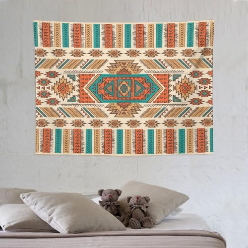 Bohemian Aztec Art Tapestry, Abstract Retro Tribal Ethnic Style Vintage Tapestries Home Decor for Living Room Bedroom Decoration 40in Wx30in H (102×76cm) - color: Bohemian Tapestry-33, size: 40in"Wx30in"H (102×76cm)