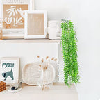 GBESTWOOW Artificial Willow Greenery Plant Fake Hanging Vine Plant for Home Decoration Pack of 2 - size: Weeping Willow-37Inch-2 Pcs