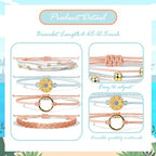 choice of all String Bracelets for Women Boho Wave Surfer Beach Wear Cute Bracelets Set Summer Friendship Jewelry Accessories Beach Stuff - color: B1:white beach surfer bracelets