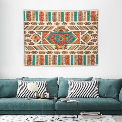 Bohemian Aztec Art Tapestry, Abstract Retro Tribal Ethnic Style Vintage Tapestries Home Decor for Living Room Bedroom Decoration 40in Wx30in H (102×76cm) - color: Bohemian Tapestry-33, size: 40in"Wx30in"H (102×76cm)