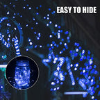 Brightown 12 Pack Led Fairy Lights Battery Operated String Lights Waterproof Silver Wire 7 Feet 20 Led Firefly Starry Moon Lights for DIY Wedding Party Bedroom Patio Christmas (12 Pack, Blue) - color: Blue, size: 12 Pack
