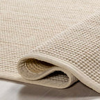 Rugs USA 11'6" x 14'6" Patricia Handmade Jute and Wool Indoor Area Rug, Solid Farmhouse Design, Natural Fiber, for Bedroom, Living Room, Hallway, Office, Kitchen, Entryway, Ivory - size: 11'6" x 14'6" (Rectangular)