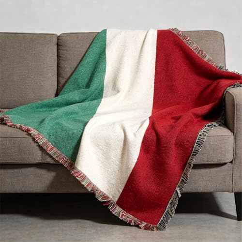 Pure Country Weavers Italy Flag Blanket - Gift Tapestry Throw Woven from Cotton - Made in The USA (69x48) - color: Italy Flag