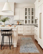 Loloi Chris Loves Julia Jules Collection JUL-06 Denim/Spice 3'-6'' x 5'-6'', .13" Pile Height, Accent Rug - color: Denim / Spice, size: 3'6" x 5'6" (Rectangular)