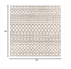 Livabliss Elsie Global Bohemian Area Rug,7'10" Square,Khaki/Gray - color: Khaki / Gray, size: 7'10" x 7'10" (Square)