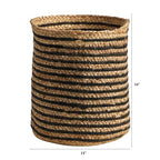 Nearly Natural 13.5in. Handmade Natural Jute Basket Planter, Beige