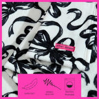 Betsey Johnson - Plush Throw Blanket for Couch or Bed, Soft Reversible Western Fleece Throw, Cozy Printed Soft Blanket, Ballet Bows Grey, 50" x 70" - color: Ballet Bows Grey