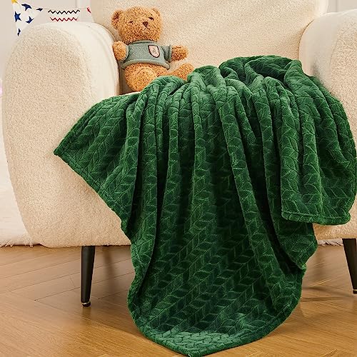 InHand Fleece Baby Blanket, Super Soft Swaddle Blanket, Plush Fuzzy Warm Green Throw Blanket, Newborn Receiving Blanket for Crib, 30x40 inches - color: A-green, size: Baby-30x40 IN