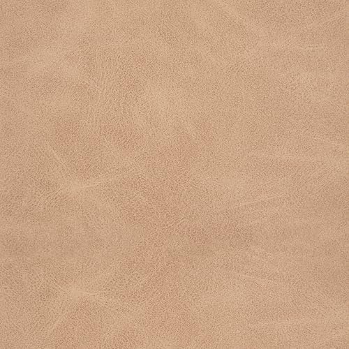 HomePop 28" Button Round Storage Ottoman - Light Camel Faux Leather - color: Light Camel Faux Leather
