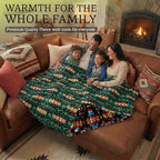 Sacred Thread Aztec Blanket Fleece, Reversible Native American Blanket, Western Throw, Native American Western (Lake Flannel), King (87”x95”) - color: Lake Flannel, size: King (87”x95”)