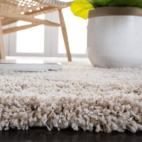 SAFAVIEH Hudson Shag Collection Accent Rug - 2' x 3', Multi Ivory & Beige, Trellis Design, Non-Shedding & Easy Care, 2-inch Thick Ideal for High Traffic Areas in Living Room, Bedroom (SGH281H) - color: Multi Ivory/Beige, size: 2' x 3' (Rectangular)
