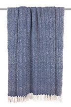 DII Chevron Throw Collection Handloomed Cotton, 50x60, Nautical Blue - color: Nautical Blue, size: 50x60"