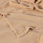 Muslin Blanket - Pure 100% Turkish Cotton Airy Soft Light Versatile Gauze Throw Blanket for Bed, Couch, Sofa (Beige, Throw Size (50" x 66" inch)) - color: Beige, size: Throw Size ( 50" x 66" inch )