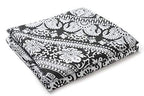 Popular Handicrafts Indian Hippie Bohemian Beautiful Elephant Mandala Curtain Panels Black and White - color: Black and White, size: 38"W x 83"L (Pack of 2)