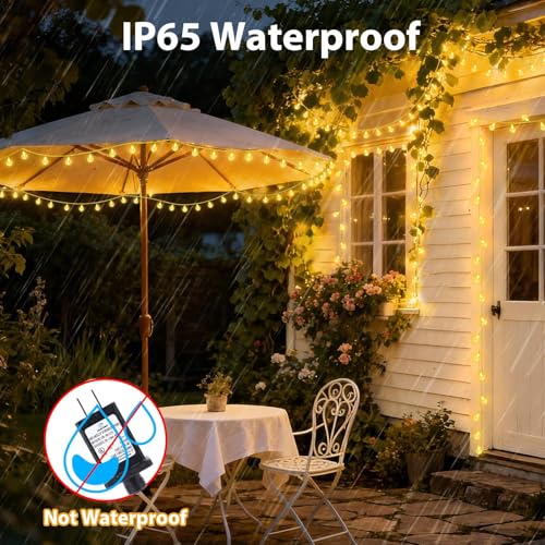 Color Changing String Lights Plug in, 33ft 60LED Connectable Crystal Globe String Light Remote, Decorative Outdoor Twinkle Lights for Girl Gift Bedroom Patio Garden Tent Camp Party Christmas Décor - color: Color Changing, size: 33ft 60LED