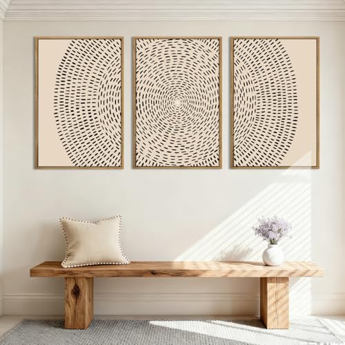 ANHUIB Jesus Wall Art 16x24 Inch Jesus Feeds The 5000 Canvas Wall Art Set of 3 Framed Easter Christian Wall Decor Modern Abstract Art Print for Living Room Bedroom Office - color: Jesus, size: 24"L x 16"W