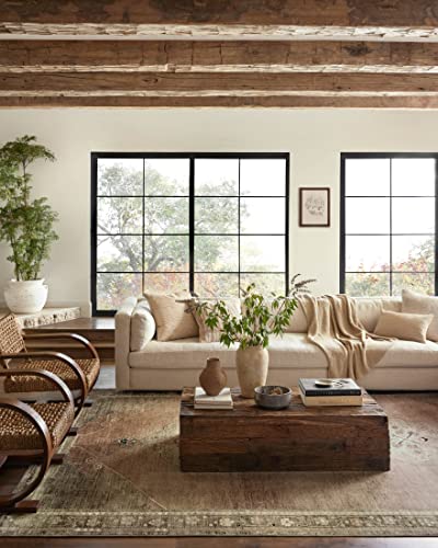 Loloi Magnolia Home by Joanna Gaines Sinclair Collection SIN-06 Clay/Tobacco 2'-3" x 3'-9", .25" Pile Height, Machine Washable, Accent Rug - color: Clay / Tobacco, size: 2'3" x 3'9" (Rectangular)