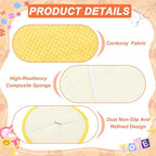 uxcell Round Stool Cushion, 10 x 10 Inch Round Seat Pads with Elastic Straps, Anti-Slip Soft Round Pad Chair Seat Cushions for Dining Chairs Kitchen Bar High Stool, Lemon Yellow - color: Lemon Yellow, size: 10 x 10 Inch