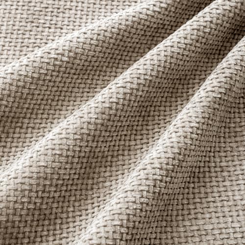 MIULEE Pack of 4 Couch Throw Pillow Covers 18x18 Inch Khaki Soft Decorative Chenille Pillow Covers Farmhouse Accent Cushion Covers for Boho Home Decor Sofa Bedroom Living Room - color: Khaki, size: 18" x 18" (Pack of 4)