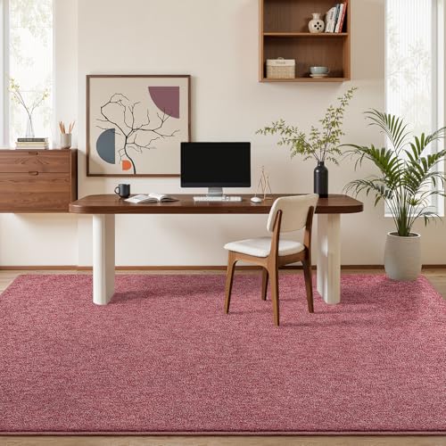 Pettop 4x6 Red Area Rugs for Living Room Bedroom, Thickened Memory-Foam Throw Carpet, Modern Minimalist Super Soft Kids Boys Girls Rug, Non-Slip and Washable Carpets for Dorm Home Decor - color: Red-white, size: 4' X 6' (Rectangular)