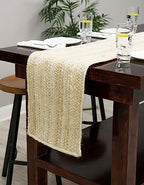 Unique Loom Braided Jute Collection Area Rug - Dhaka (1' 2" x 6' 1" Table Runner, White) - color: White, size: 1'2" x 6'1" (Table Runner)