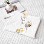 Move Over Body Pillow Cover, White Flower Embroidery, Soft Washed Microfiber, Pocket Closure, 20x54 inches - color: White-01, size: Body, 20" x 54" (Pack of 1)