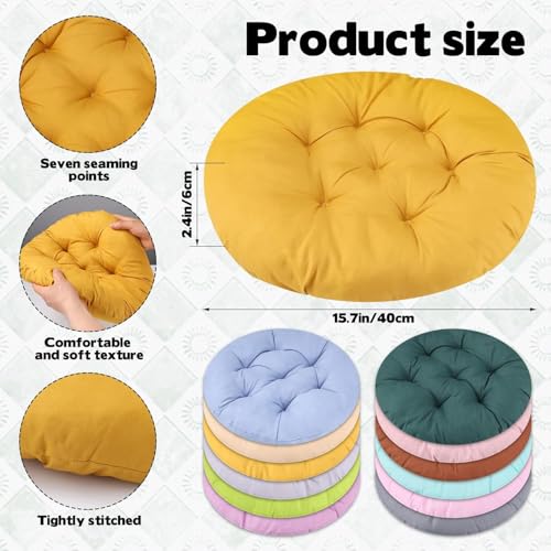 24 Pcs 16 Inch Round Floor Pillows Round Floor Cushions for Kids Adluts Flexible Seating Pillows Chair Floor Cushion Reading Cushion for Classroom Home School Playing Supplies 12 Colors - size: 24 pcs