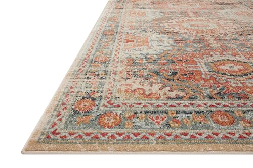 Loloi Jocelyn Collection JOC-03 Mist/Multi 2'-3" x 4'-0" .38" Thick Accent Rug - color: Mist / Multi, size: 2'3" x 4' (Rectangular)