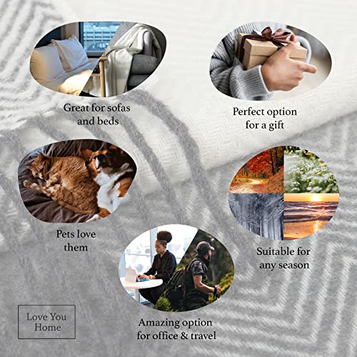 LYHome Merino Wool Blanket - Warm Throw for Cold Weather, Warmest Travel Outdoor Camping Blankets, Picnic Army and Military Throws, Comforter Soft & Cozy (55" x 79" Dark Grey - Grey - White Squares) - color: Dark Grey - Grey - White Squares