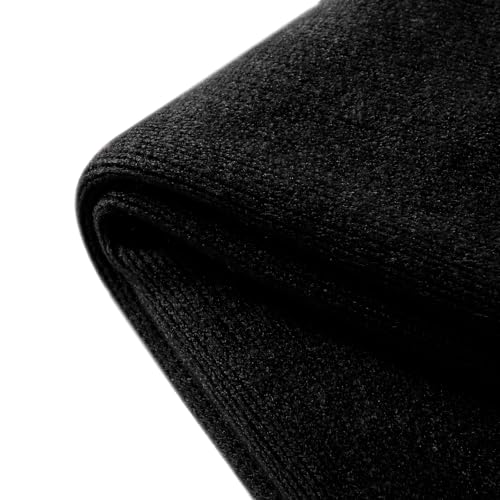Homiest Decorative Knitted Throw with Fringe, Lightweight Acrylic Knit, Soft Tassel for Couch, Sofa, Bed (Black, 50 x 60 Inch) - color: Black, size: 50" x 60"