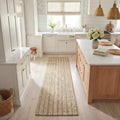SAFAVIEH Natural Fiber Collection Runner Rug - 2'6" x 10', Sage & Natural Brown, Handmade Jute, Farmhouse Style, Chunky Textured Thick Pile (NF447S) - color: Sage/Natural, size: 2'6" x 10' (Runner)
