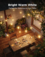 Govee Clear Bulb Outdoor String Lights, 96ft RGBWIC Dimmable Patio & Backyard Lights with 30 LED Bulbs, 111 Modes, IP67 Waterproof & Shatterproof, Works with Alexa, Google & Matter - size: 96ft